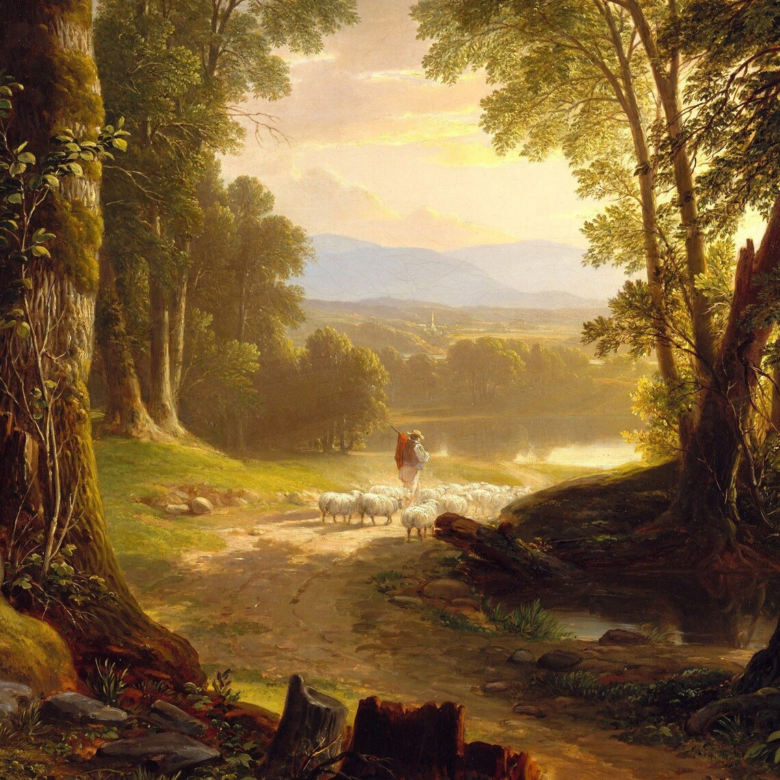 The Beeches by Asher Brown Durand Art Print - Image 2
