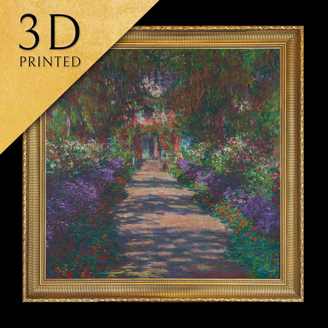 Monet-Inspired Giverny Garden Alley Art Print