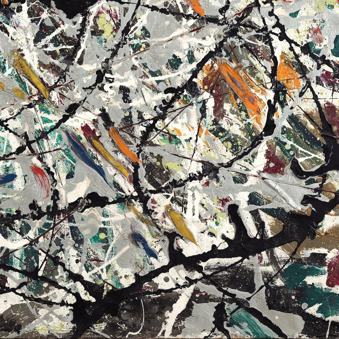 Watery Paths by Jackson Pollock, Abstract Art Print - Image 2