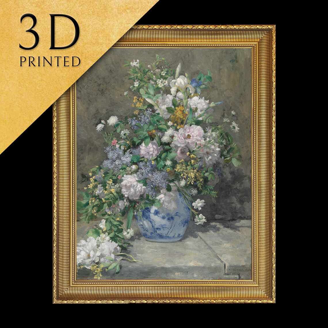 Spring Bouquet, Renoir-Inspired Floral Art Print