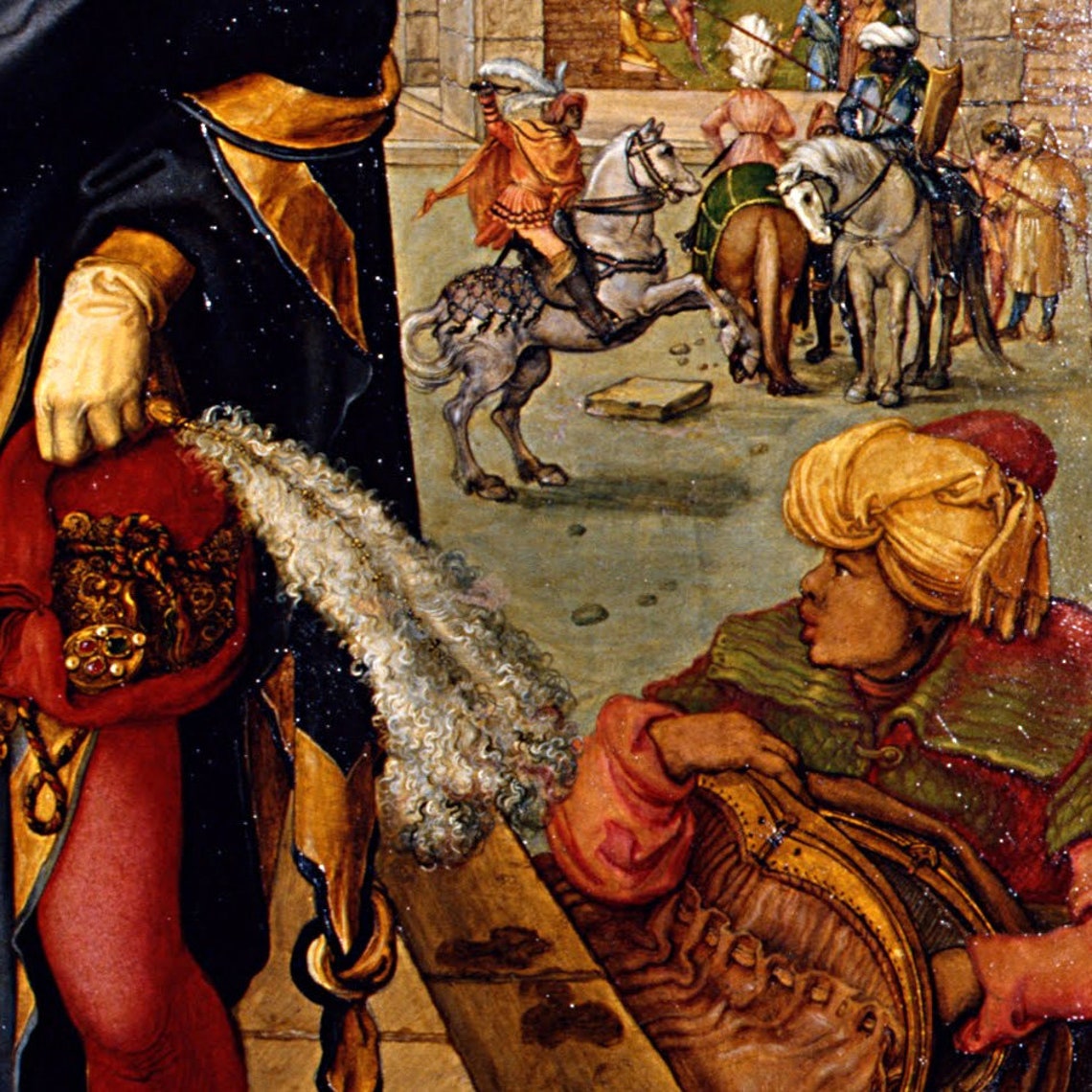 Adoration of the Magi Three Kings Nativity Renaissance Religious Print - Image 2
