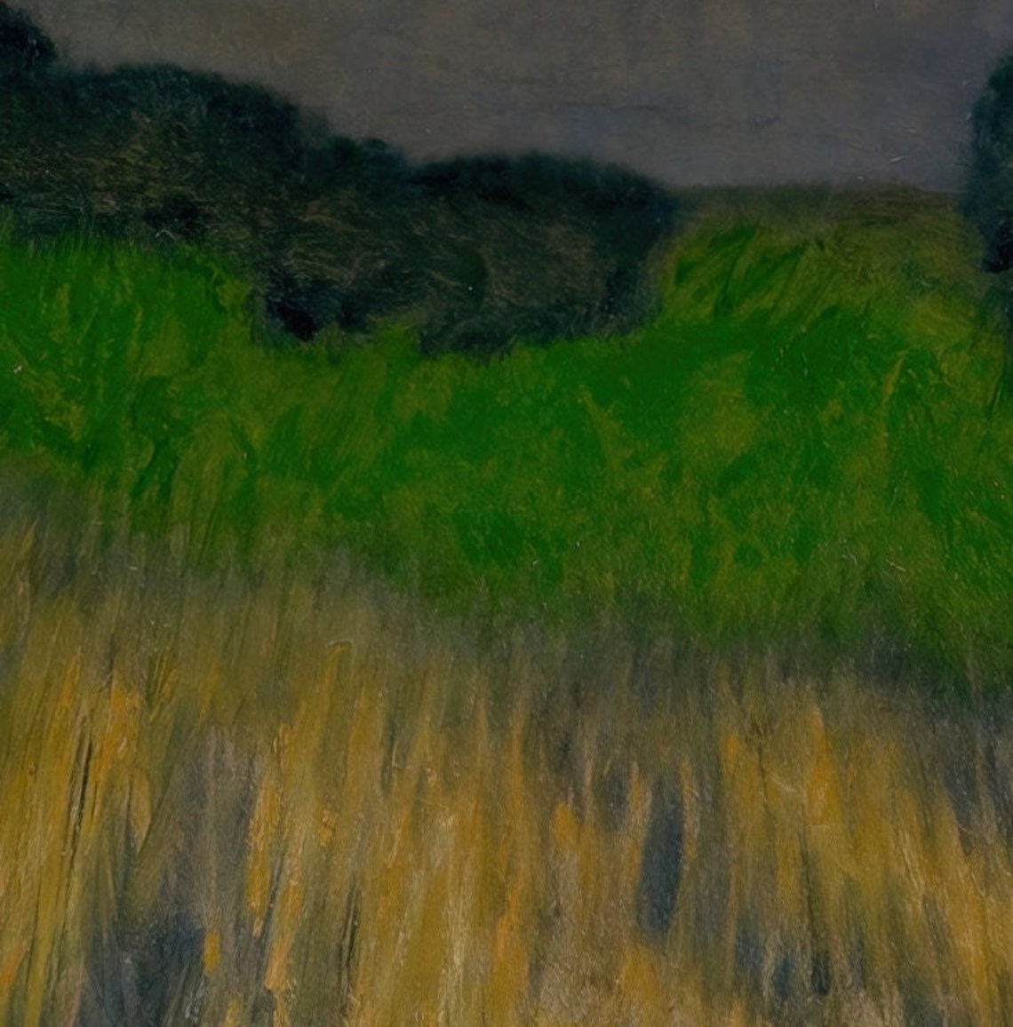Brilliant Rainbow Arching Over a Dark Stormy Wheat Field Art Poster - Image 2