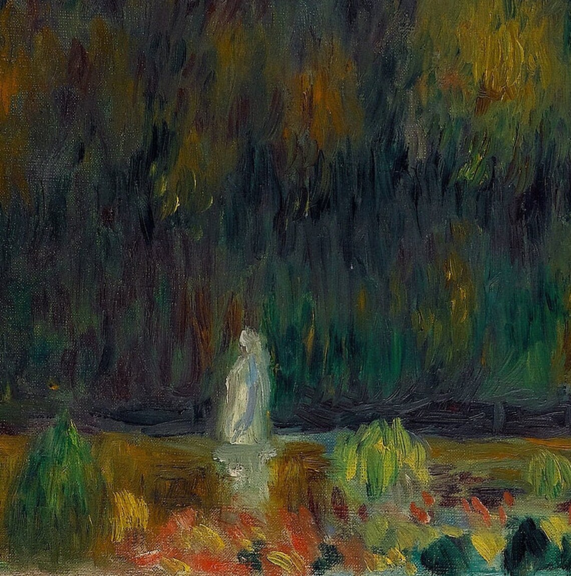Renoir Grand Formal Garden with Statues and a Fountain Poster - Image 3