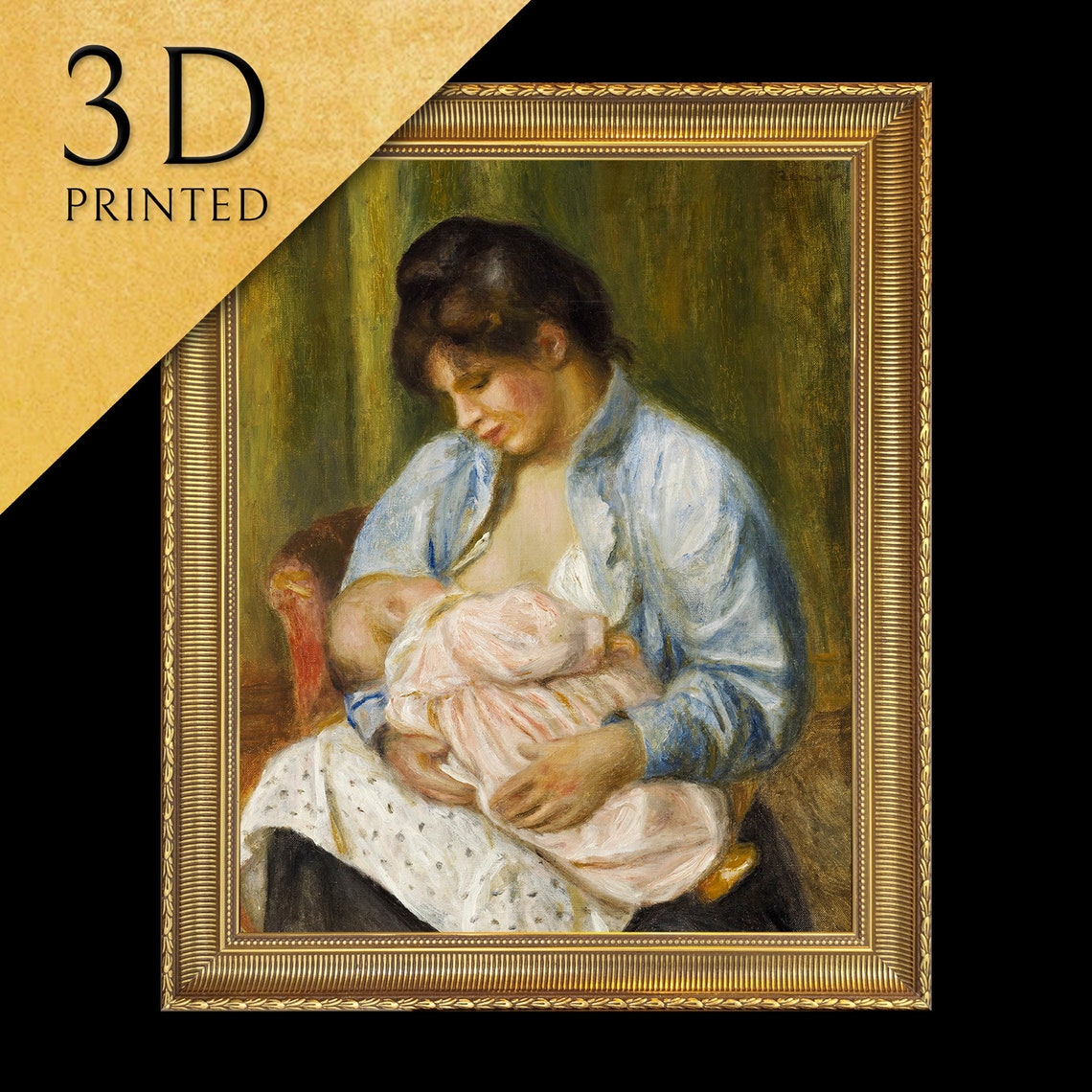 Pierre Auguste Renoir Tender Motherhood Nursing Child Poster