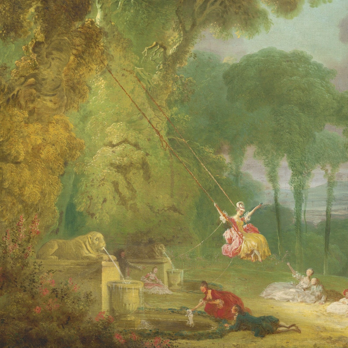 Jean Honore Fragonard The Swing Rococo Garden Romance Poster - Image 3