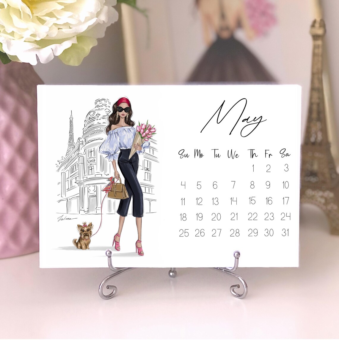 Fashion Calendar 2025 Illustrated Wall Art Print - Image 3