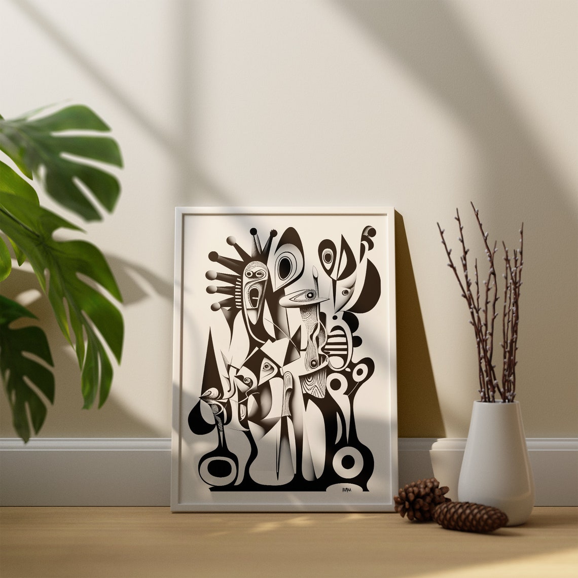 Picasso Peacock Cubism Eccentric Modern Indoor Dcor Art Above Bed Living Room Poster For Peacock Lover - Image 4