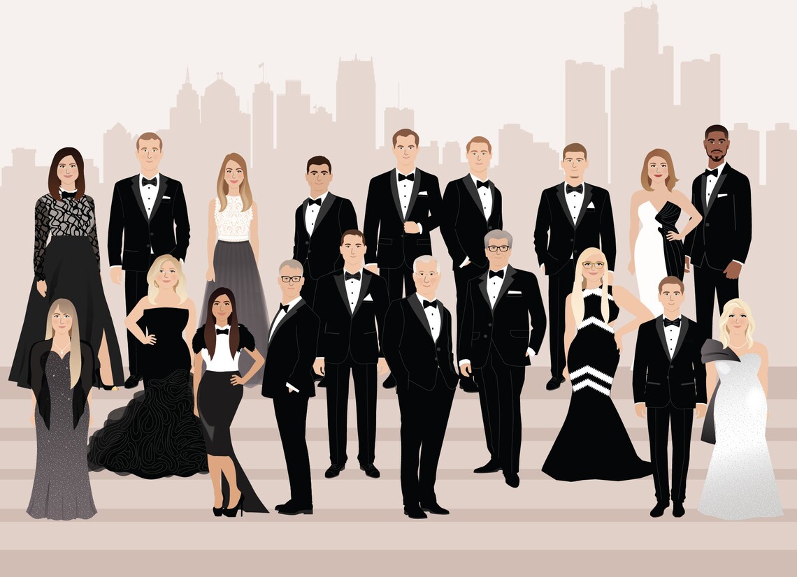 Family Reunion Portrait, Large Family Gift - Image 2