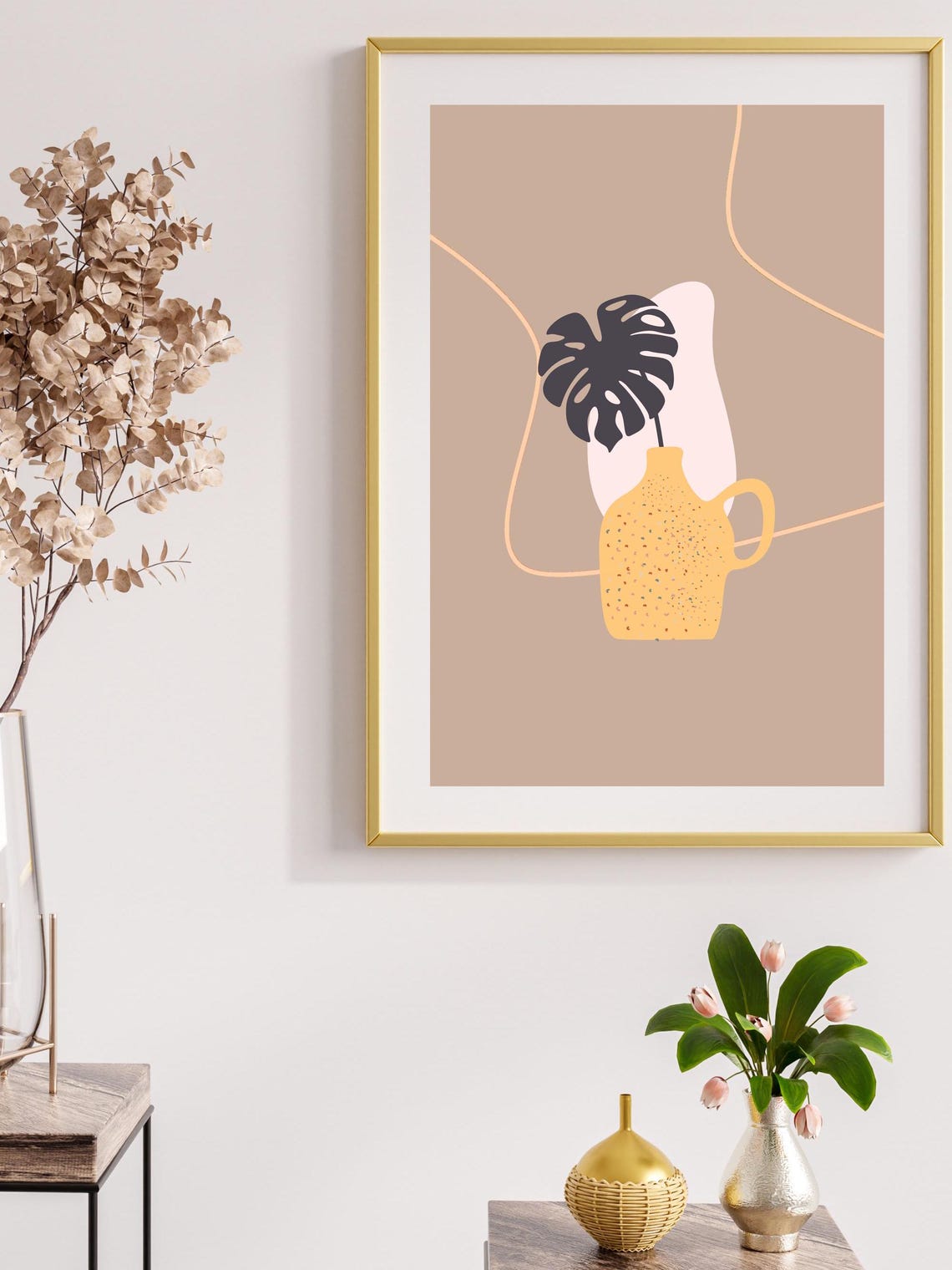 Botanical Art Print, Modern Wall Decor - Image 3