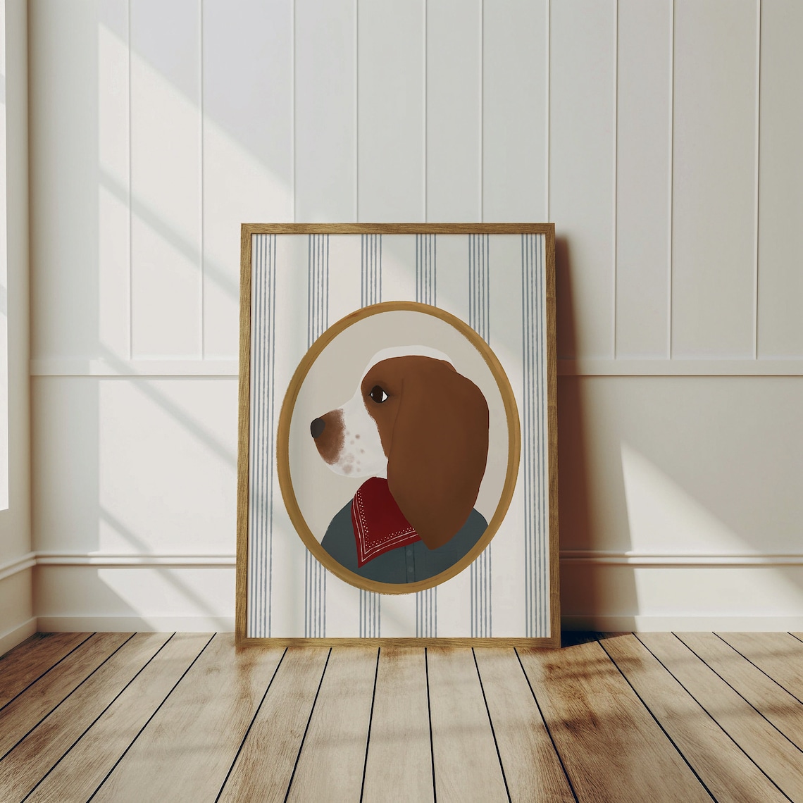 Basset Hound Vintage Aesthetic Nursery Art Print - Image 2