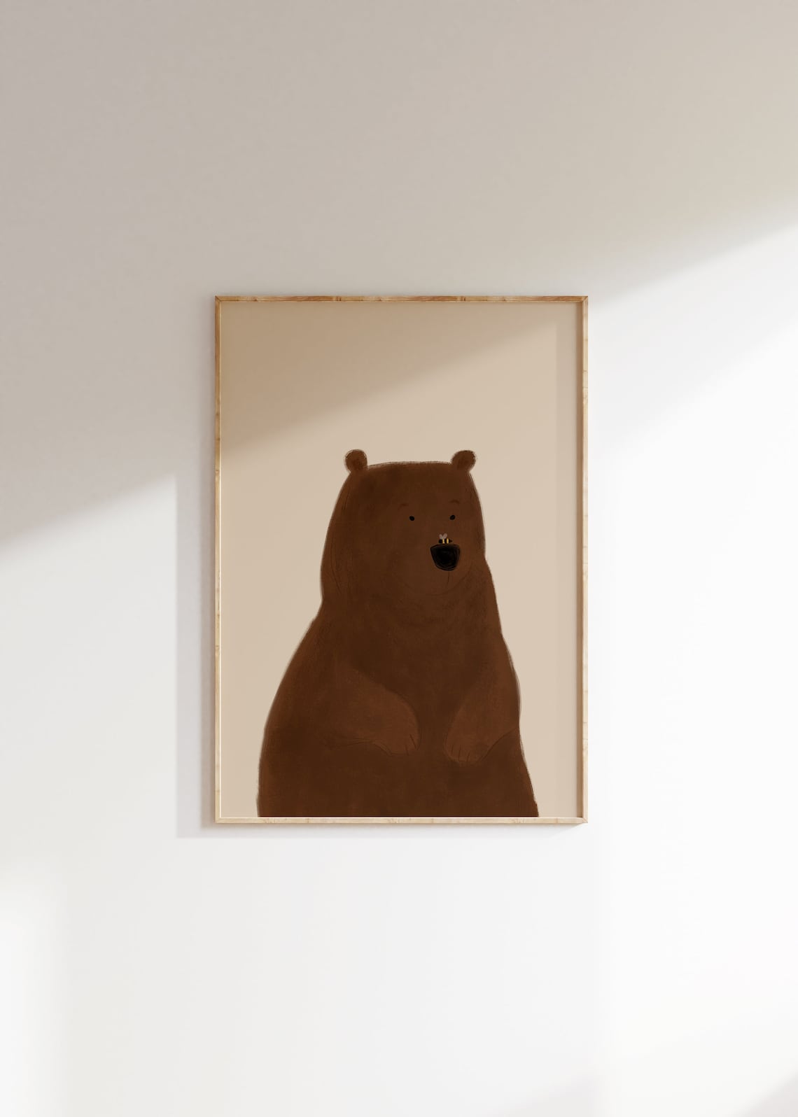 Nursery Bear Poster, Woodland Kids Room Decor - Image 3