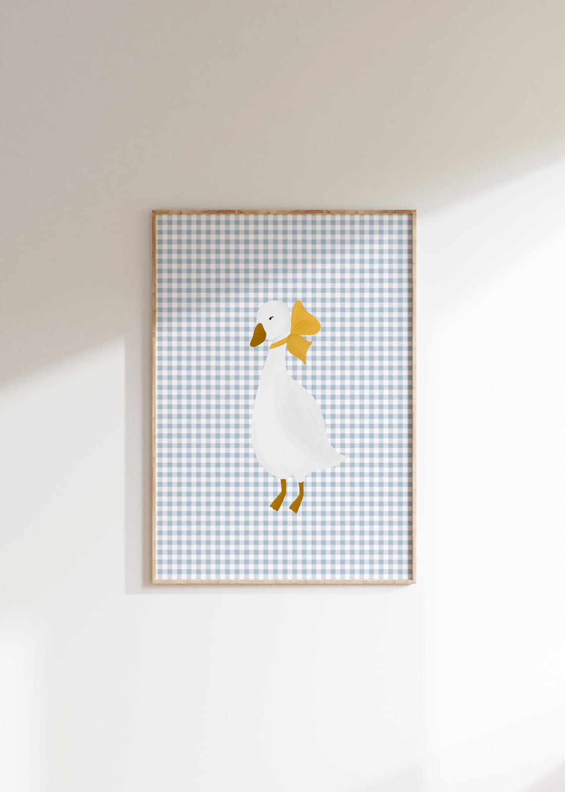 Goose Wall Art, Coquette Cottagecore Nursery Print
