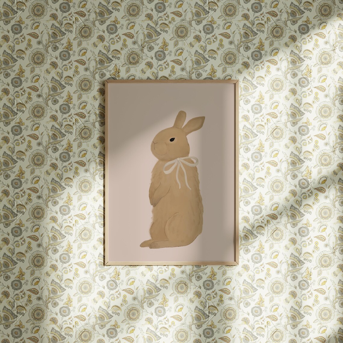 Bunny Nursery Print, Coquette Room Decor - Image 2