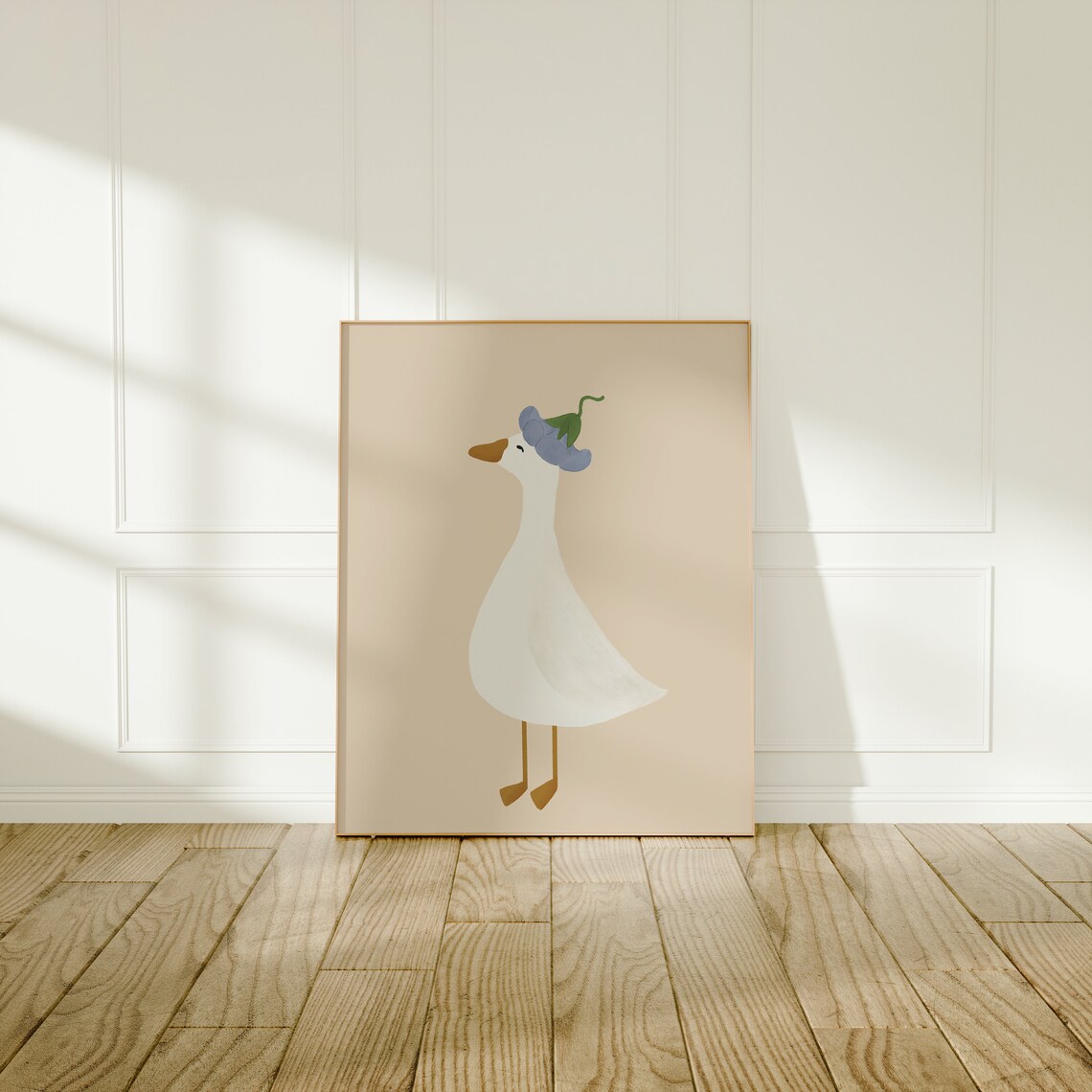 Silly Goose Cute Goose Nursery Poster Print - Image 3