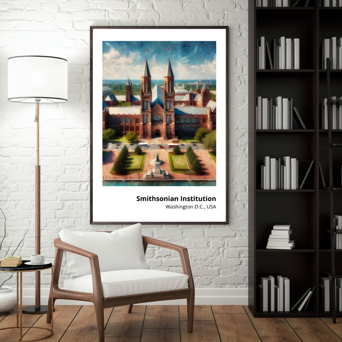 Smithsonian Institution Washington DC Castle Landmark Poster - Image 5