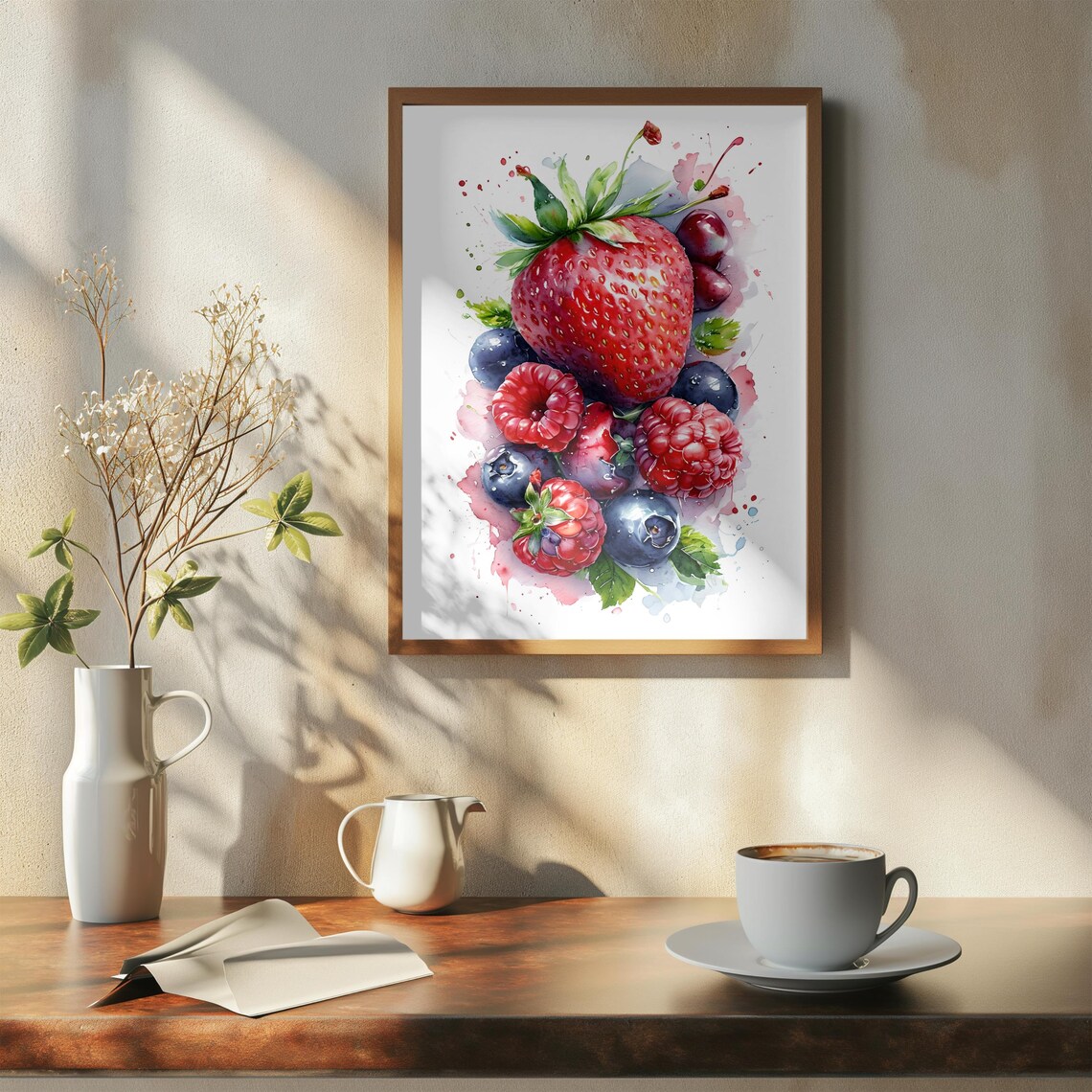Berry Mix Art Print, Kitchen Dining Room Decor - Image 4