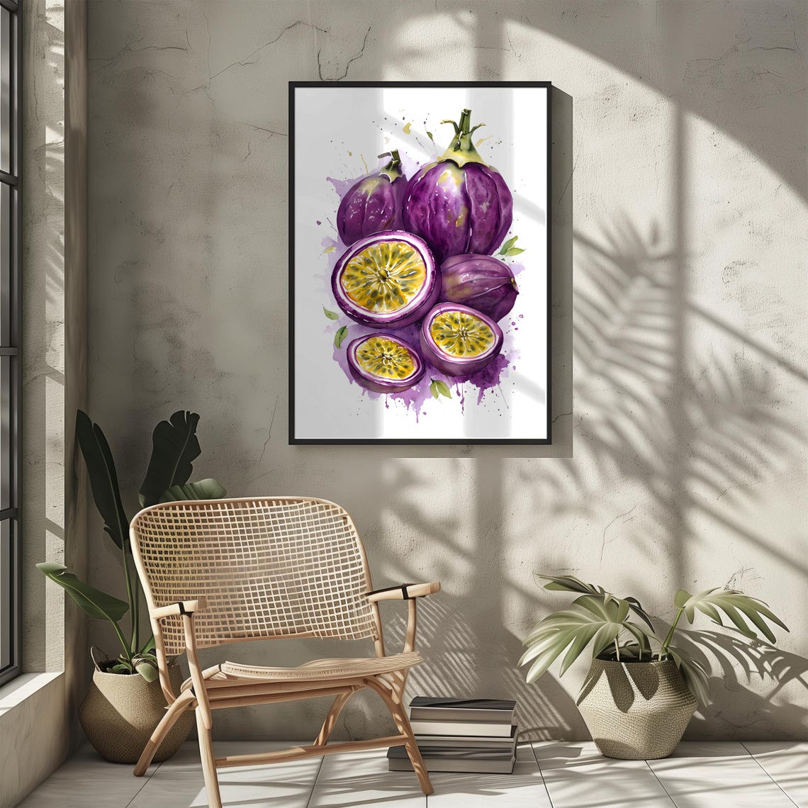 Passionfruit Art Print Unique Art Fresh Wall Art For Kitchen Dining Room Summery Fruit Poster Fruits Decor Fresh - Image 3