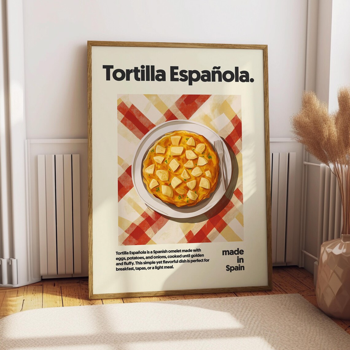Tortilla Espanola Food Kitchen Art Print