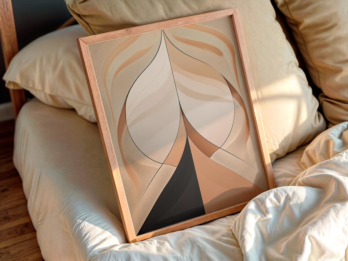 Minimalist Line Art Print Boho Abstract Home Decor