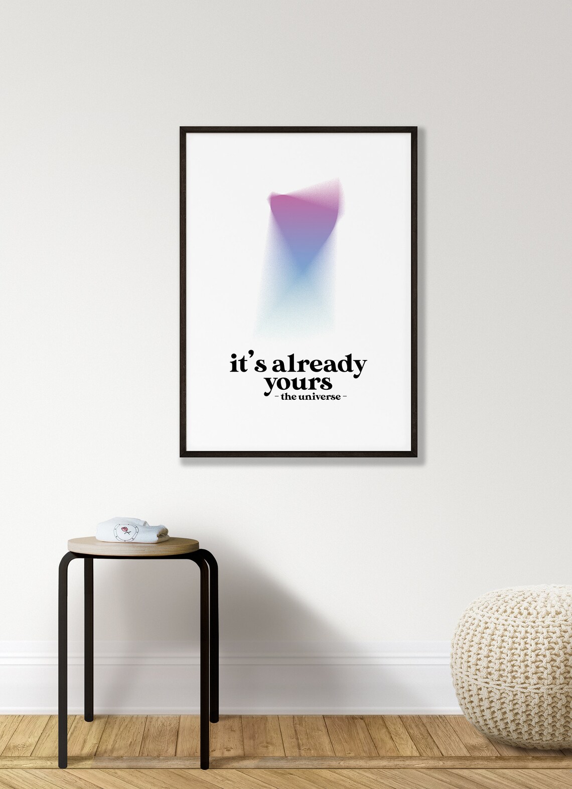 It Is Already Yours Abstract Gradient Universe Manifestation Quote Poster - Image 3