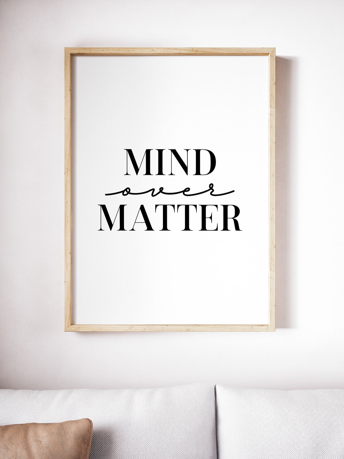 Courage Over Comfort Modern Motivational Typography Quote Poster - Image 3