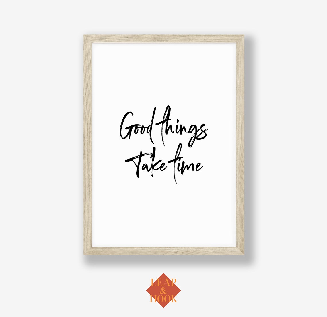 Good Things Take Time Quote Print Patience Motivational Wall Decor - Image 2