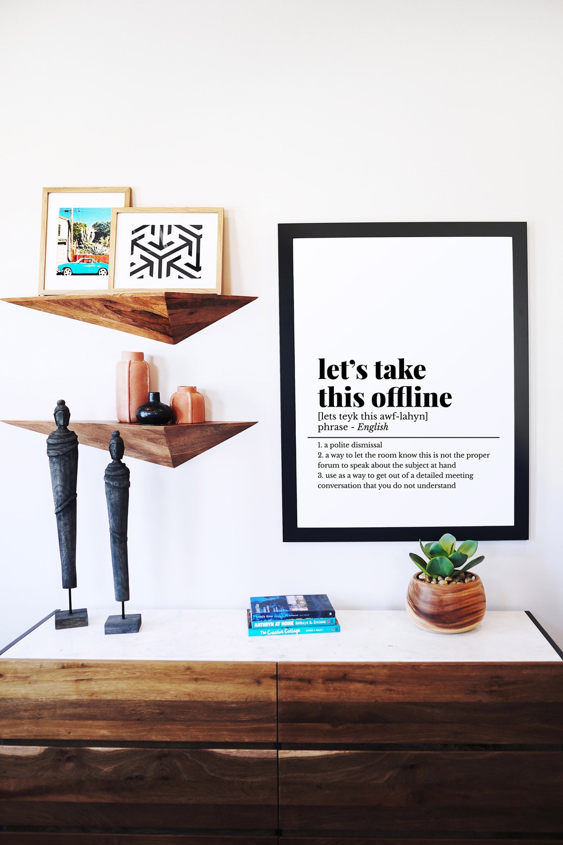 Take This Offline Funny Office Definition Phrase Humor Poster - Image 2