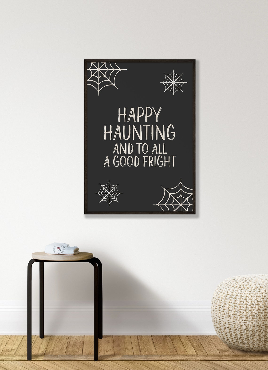 Happy Haunting and to All a Good Fright Halloween Party Poster - Image 2