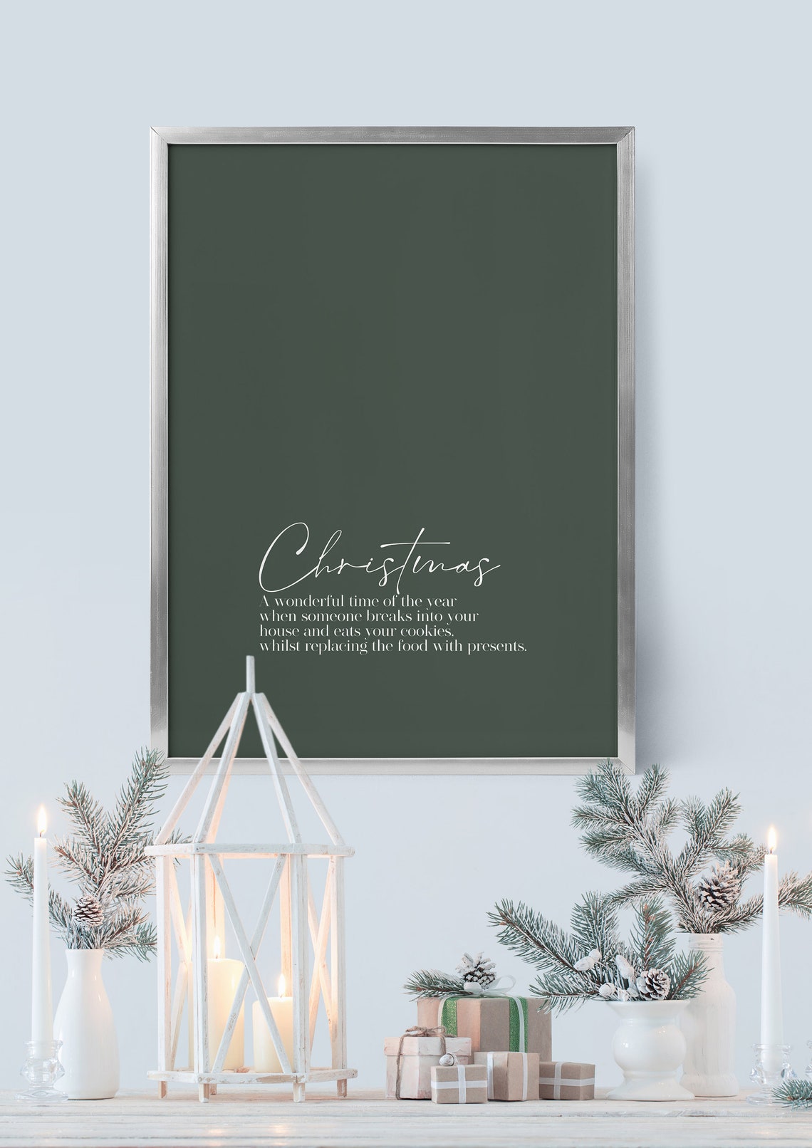 Funny Christmas Definition Cookies Bandit Holiday Quote Print - Image 5