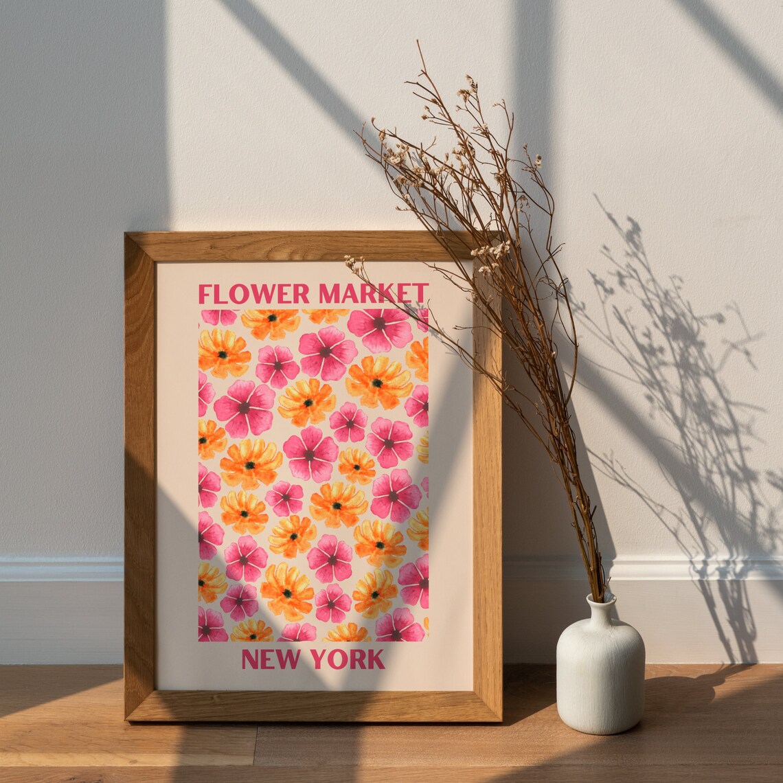 Flower Market NYC Watercolor Floral Art Print - Image 4
