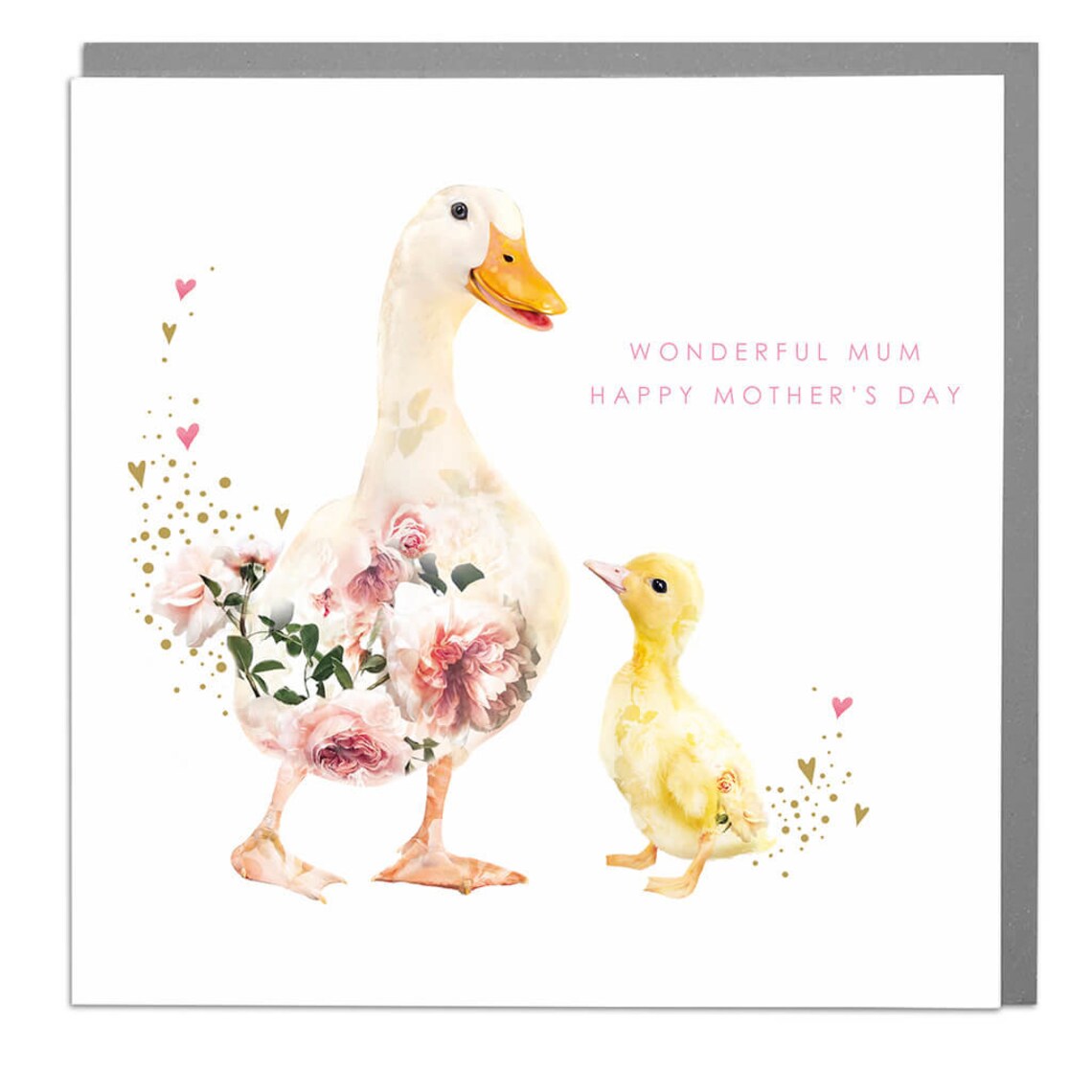 Happy Mothers Day Wonderful Mum Ducks Poster Print