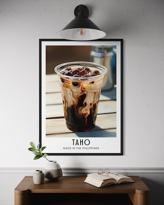 Taho Filipino Sweet Tofu Drink Sago Pearls Philippines Dessert Food Art Print