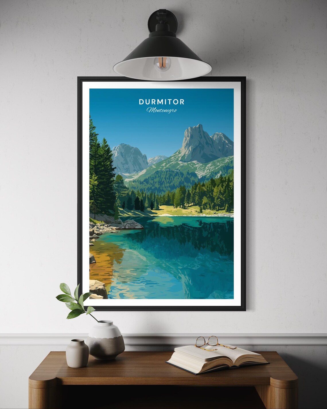 Black Lake Durmitor National Park Travel Poster