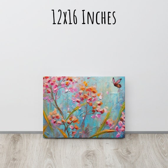Tropical Flowers Print Abstract Oil Painting Tropical Milkweed Colorful Wall Decor Wall Art Maximalist Wall Art Floral