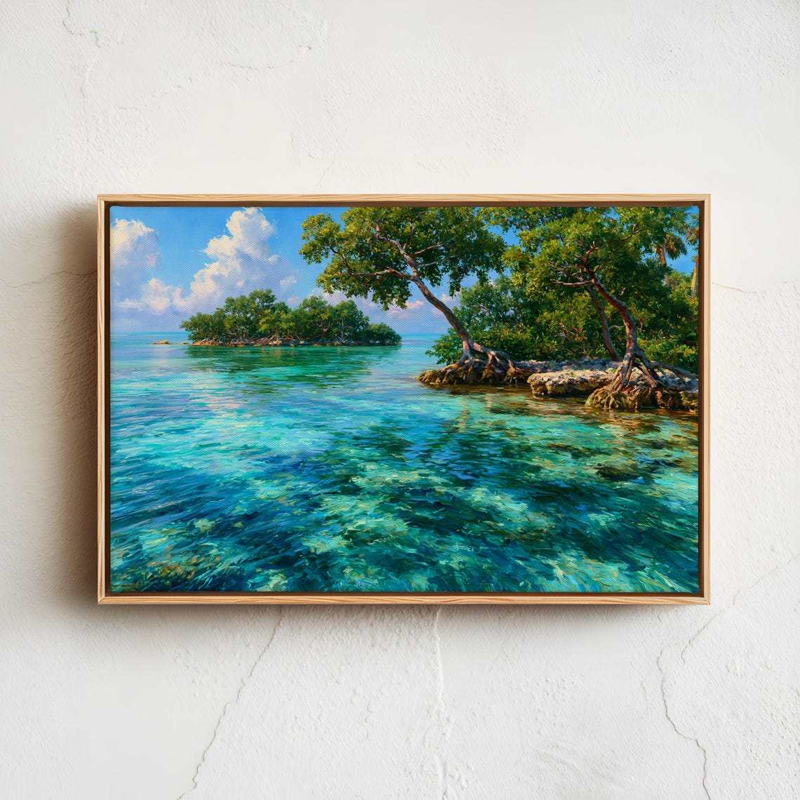 Biscayne National Park Turquoise Mangrove Keys Ocean Art Poster