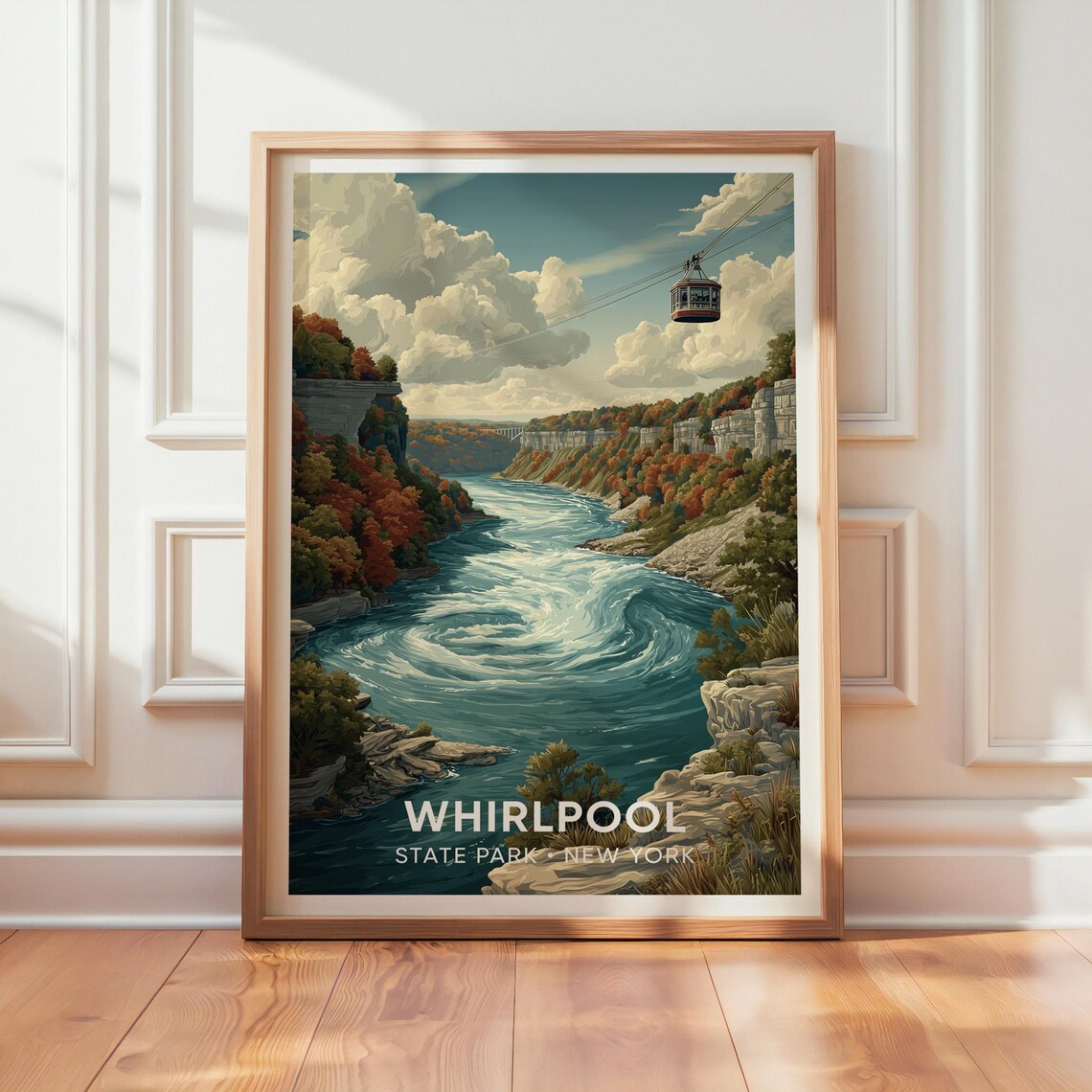 Whirlpool State Park Vintage Travel Poster, New York