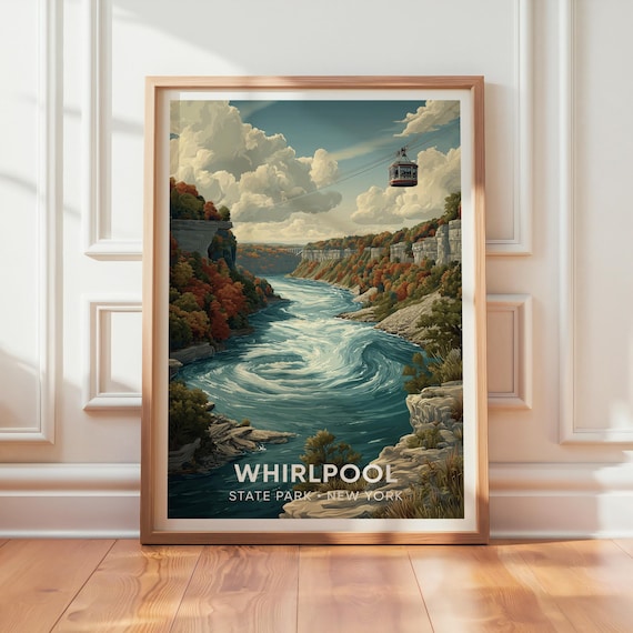 Whirlpool State Park Vintage Travel Poster, New York
