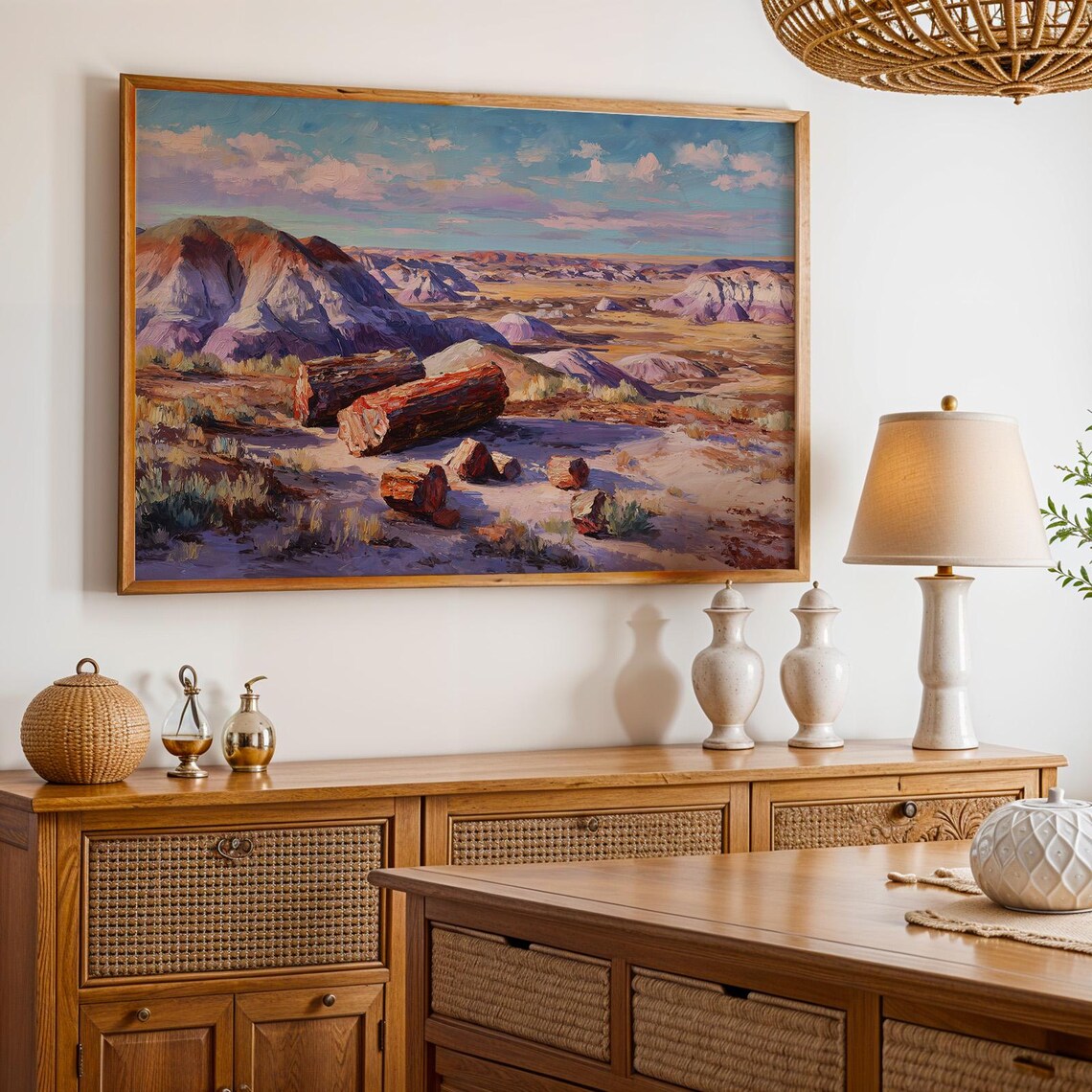 Petrified Forest National Park Poster, Nature Landscape
