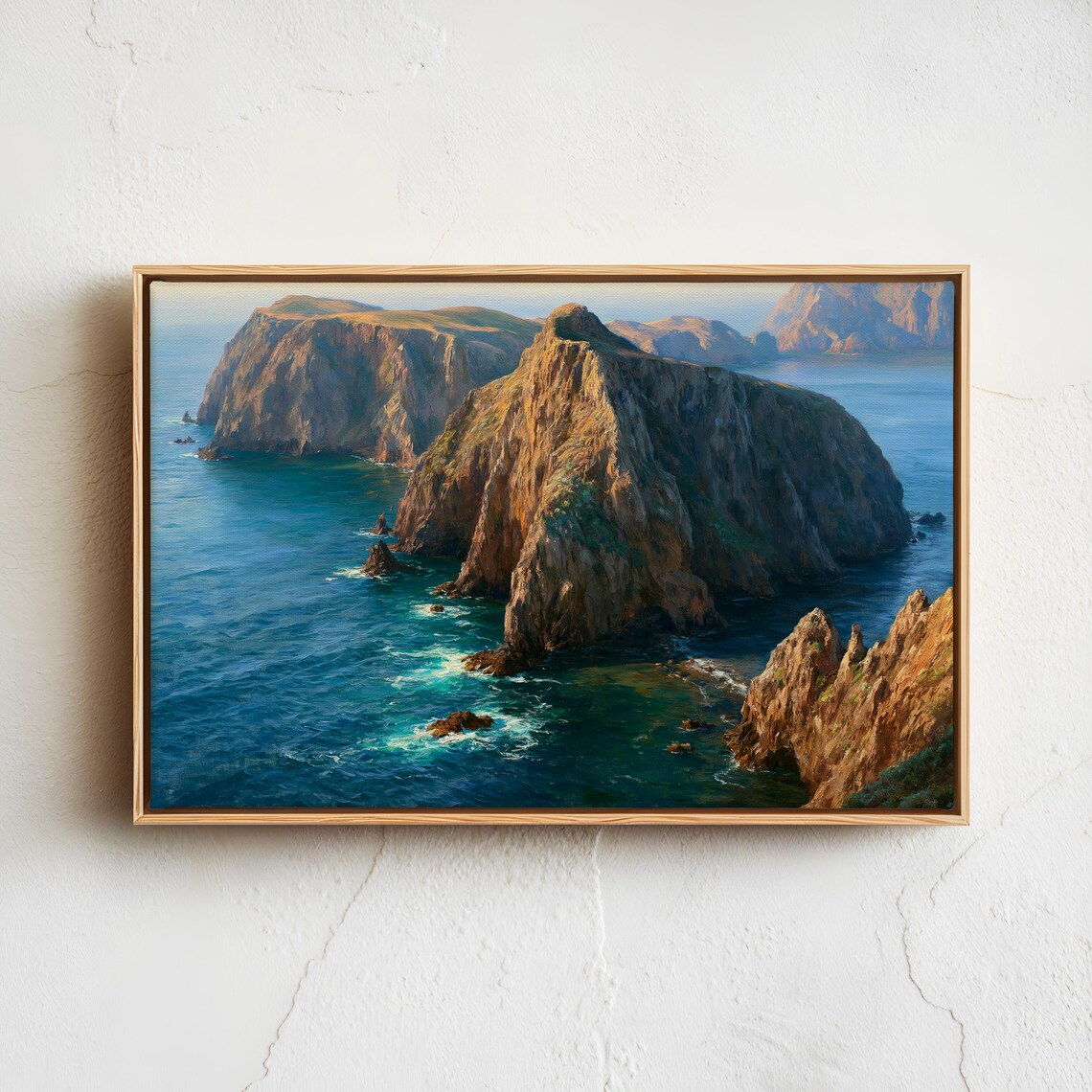 Channel Islands National Park Sea Cliffs Blue Ocean Art Poster