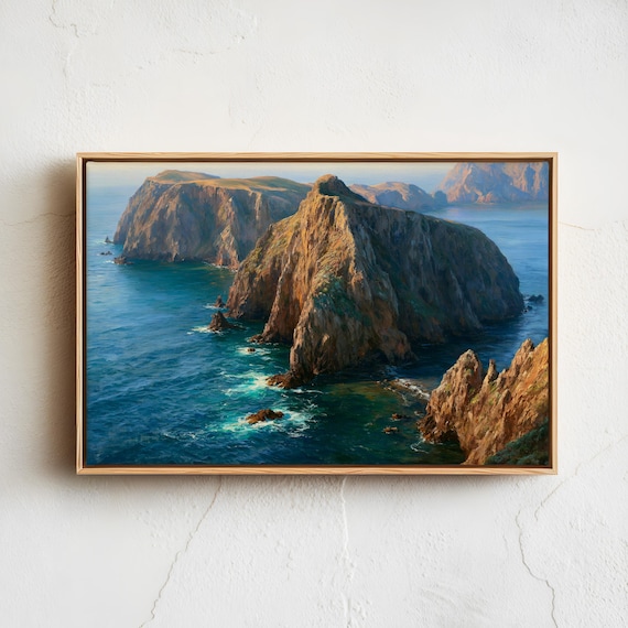 Channel Islands National Park Sea Cliffs Blue Ocean Art Poster
