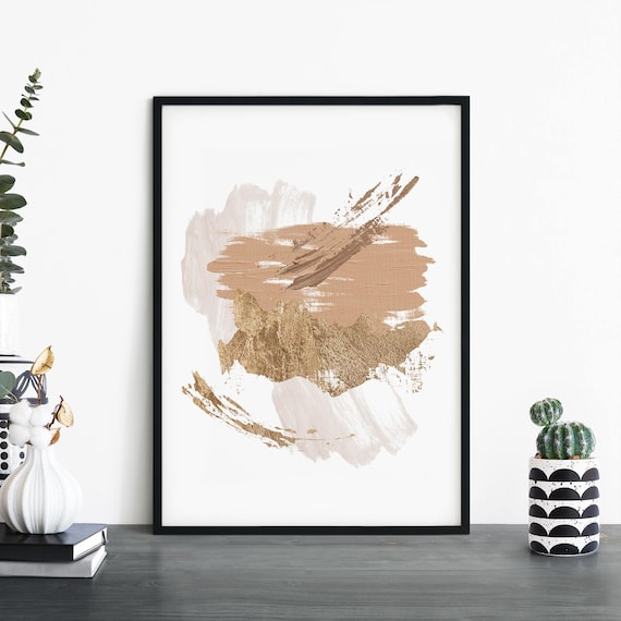 Neutral Abstract Print Wall Art 4x6 5x7 A4 A3 A2 A1