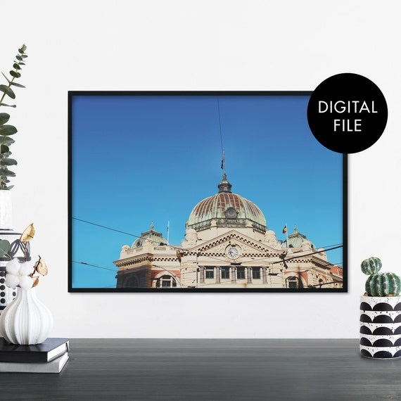 Flinders Street Station Melbourne Australia Print Wall Art At Home File