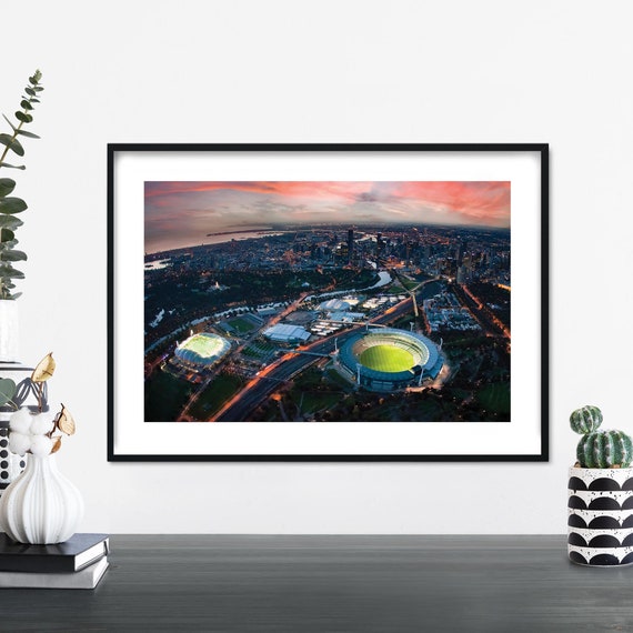 Melbourne Cricket Ground Mcg Australia Print Wall Art A4 A3 A2 A1