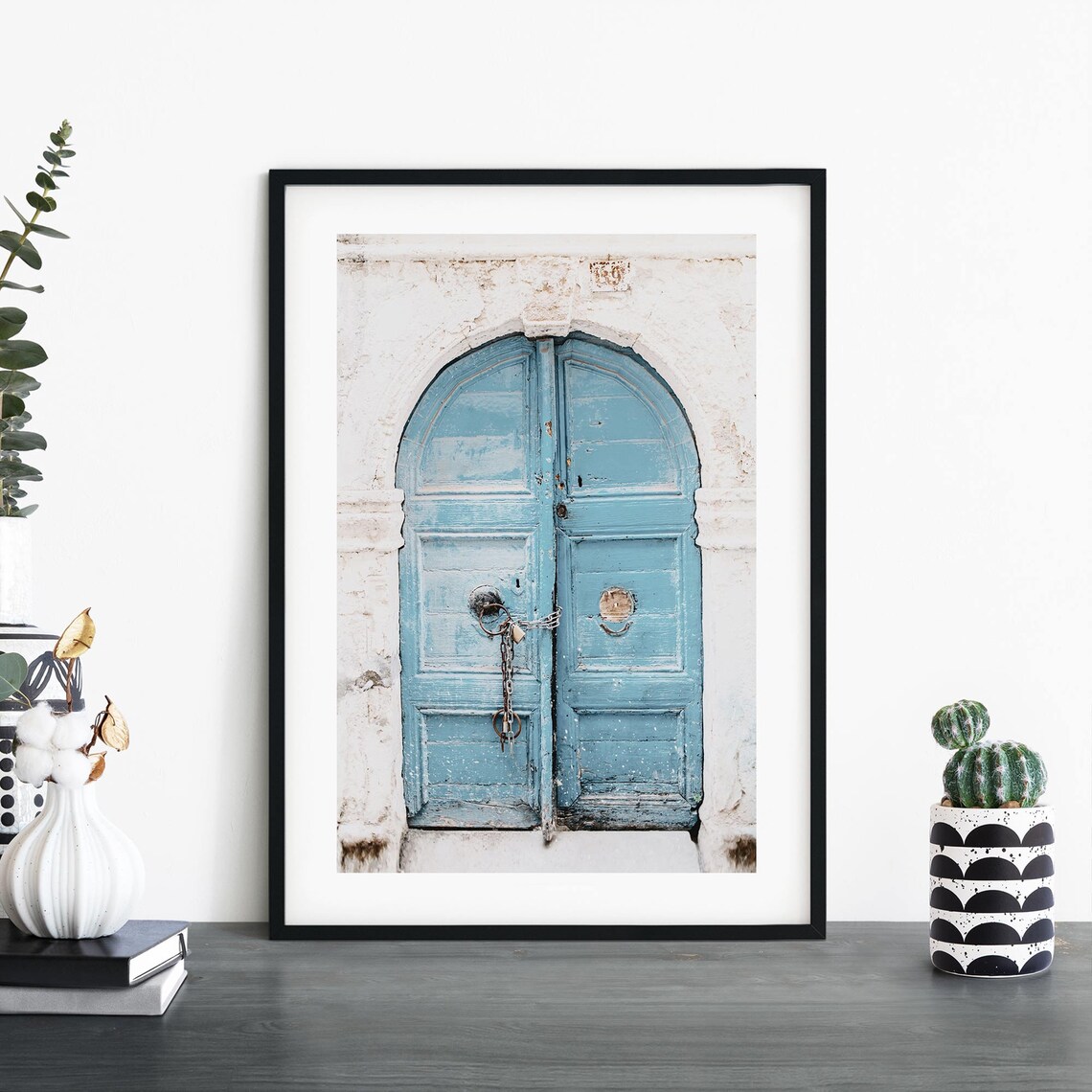 Blue Door Photographic Art Print, Wall Decor