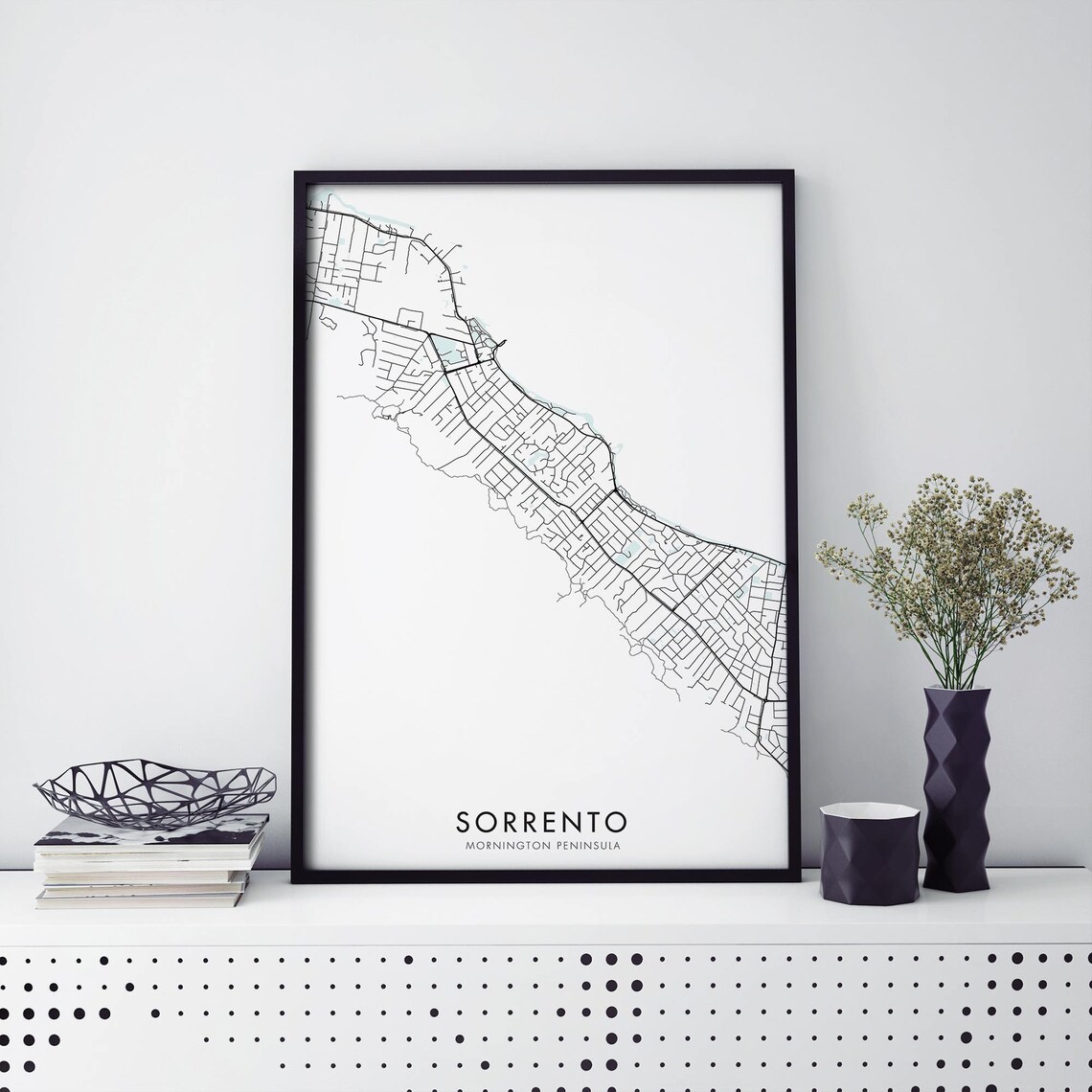 Sorrento Mornington Peninsula Victoria Coastal Street Map Poster