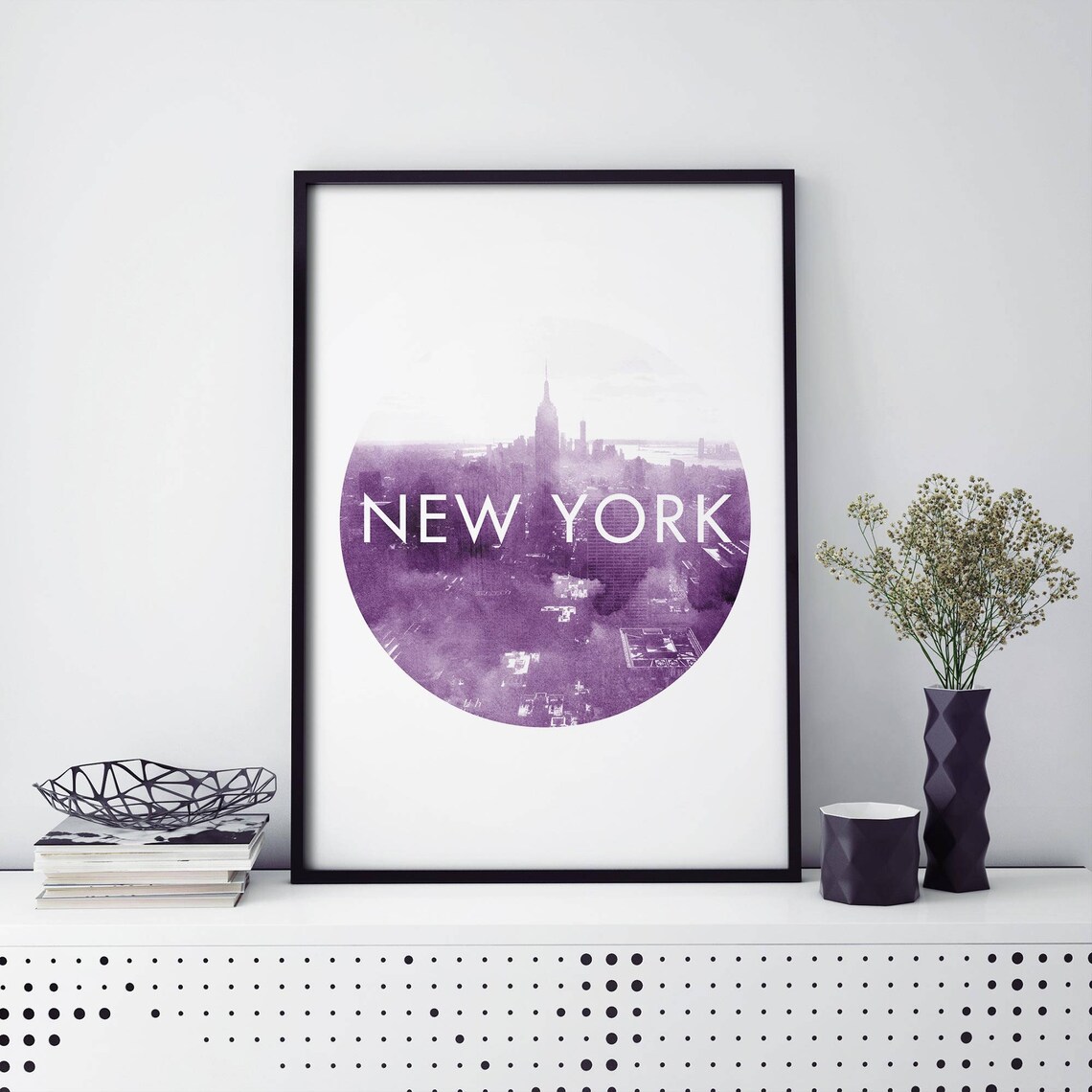 Manhattan New York City Skyline Watercolour Art Print