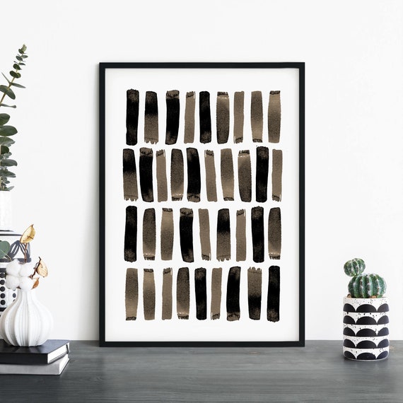 Thick Sticks Safari Abstract Print Wall Art 4x6 5x7 A4 A3 A2 A1