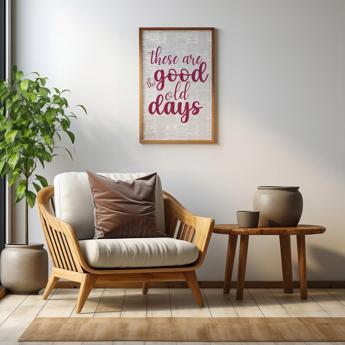 These Are The Good Old Days Quote Wall Decor - Image 2