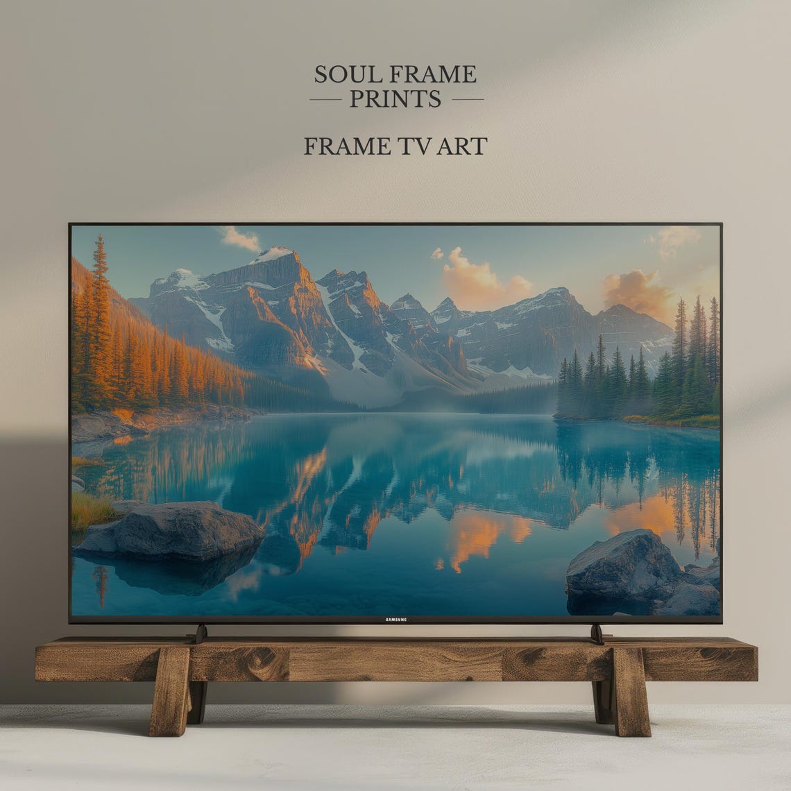 Banff National Park Moraine Lake Turquoise Reflection Autumn Poster
