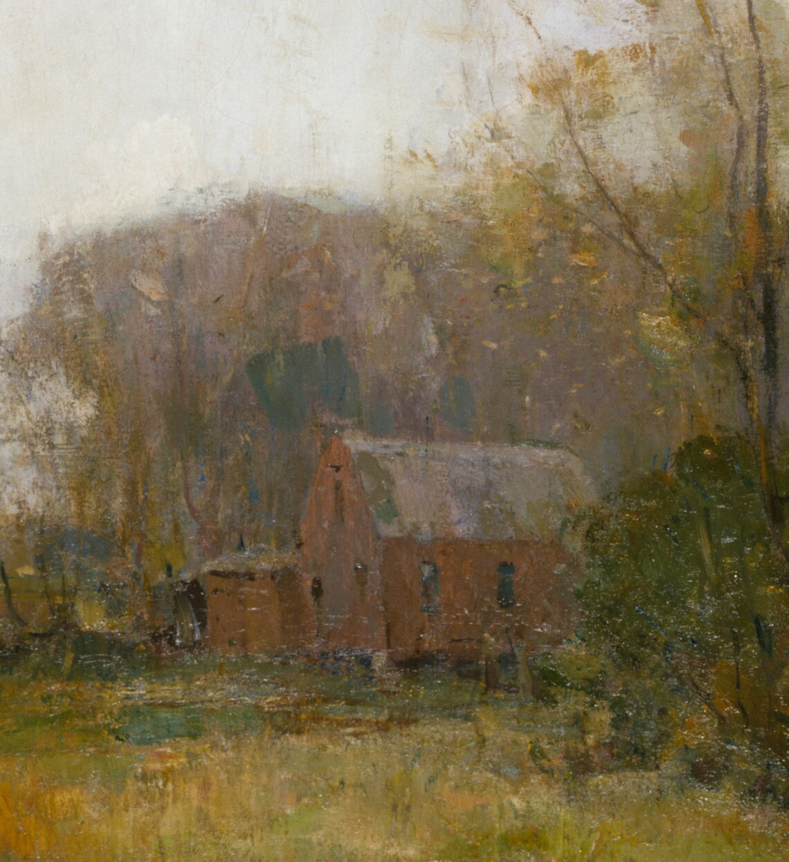Country Landscape Painting, Farmhouse Fall Decor - Image 3